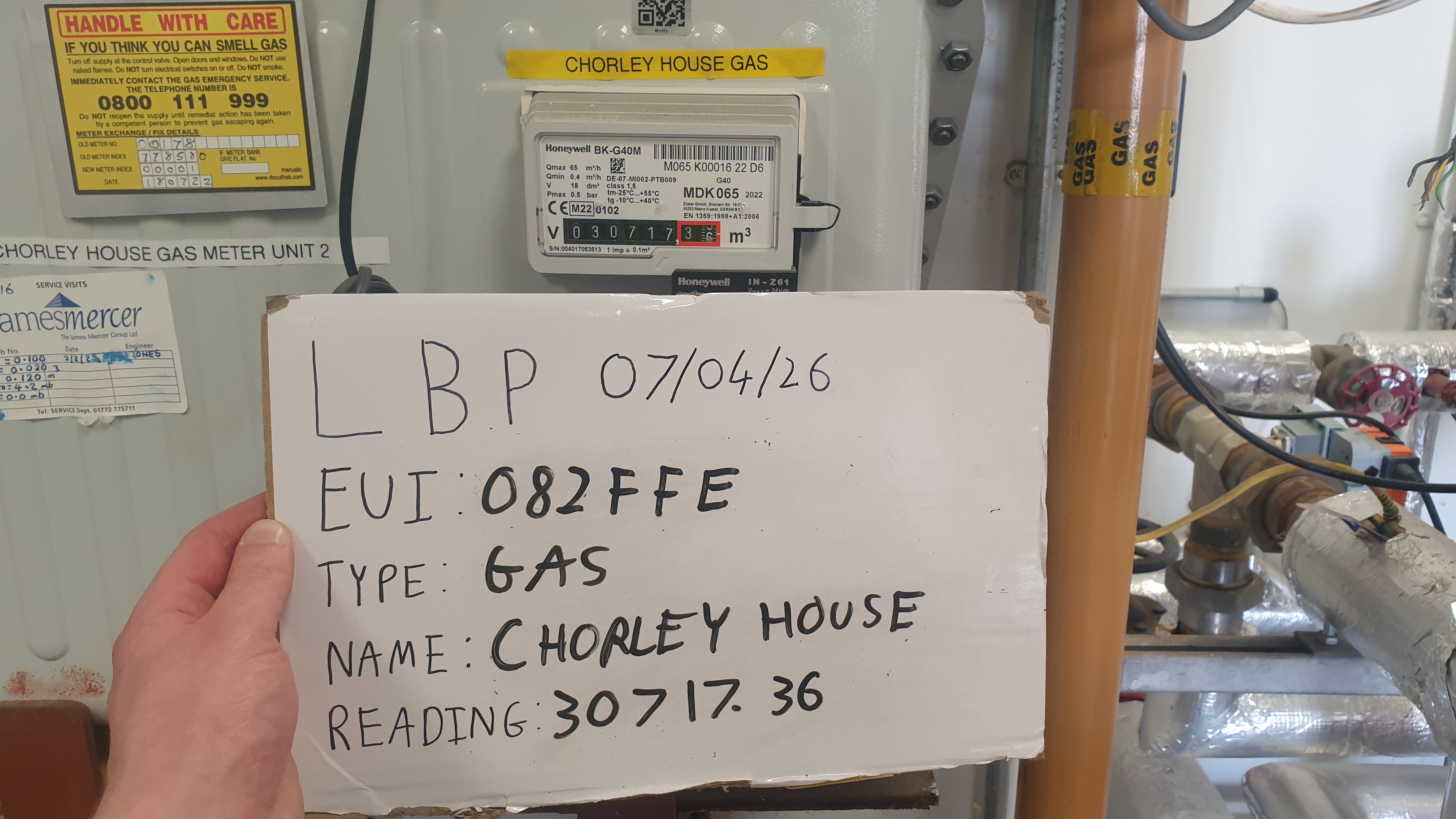 Completed info placard example